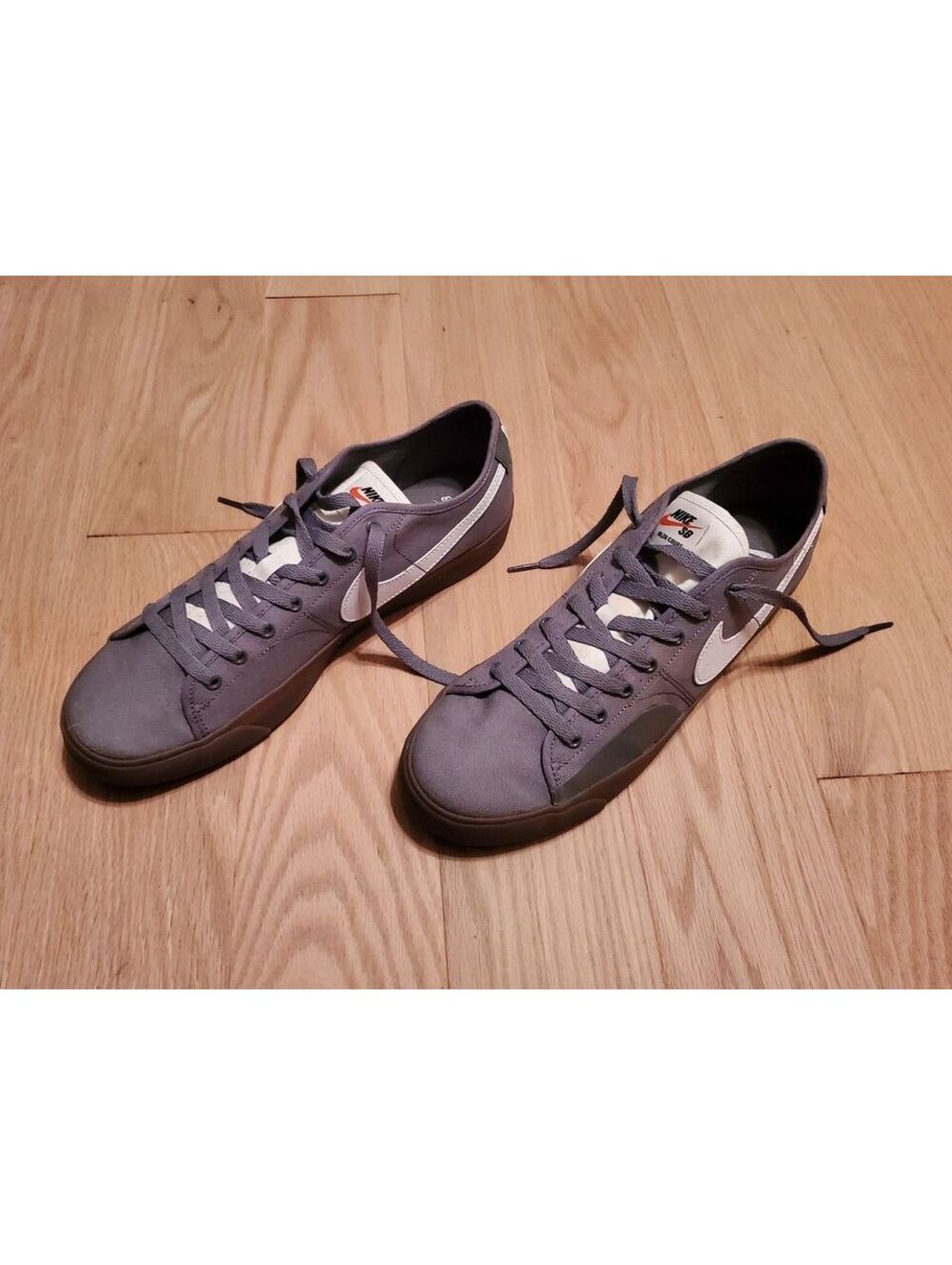 Nike SB Blazer Court Sneakers US 12 Gray Casual Shoes
